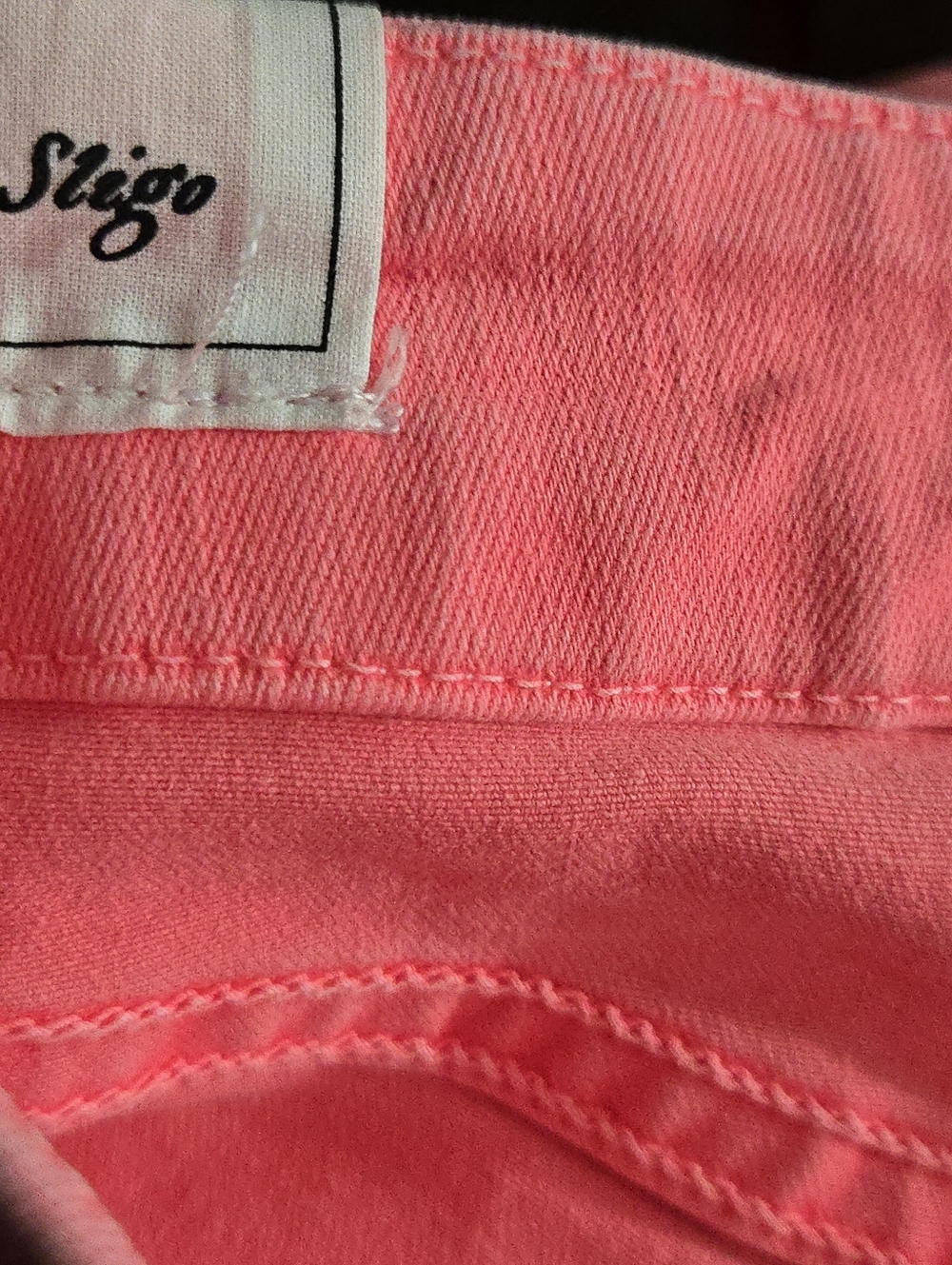 Frank & Eileen Faded Pink Coral Jean Size 27 Stretch Denim Sligo AS IS SPOT - Picture 12 of 16